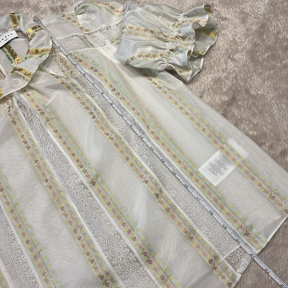 SANDRO Paris Striped Mock Neck Blouse - Picture 16 of 16